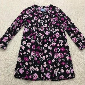 Baby Gap Girls LS Flower Floral Print Dress 
Size XS 4 / 5
52% Cotton 48% Rayon